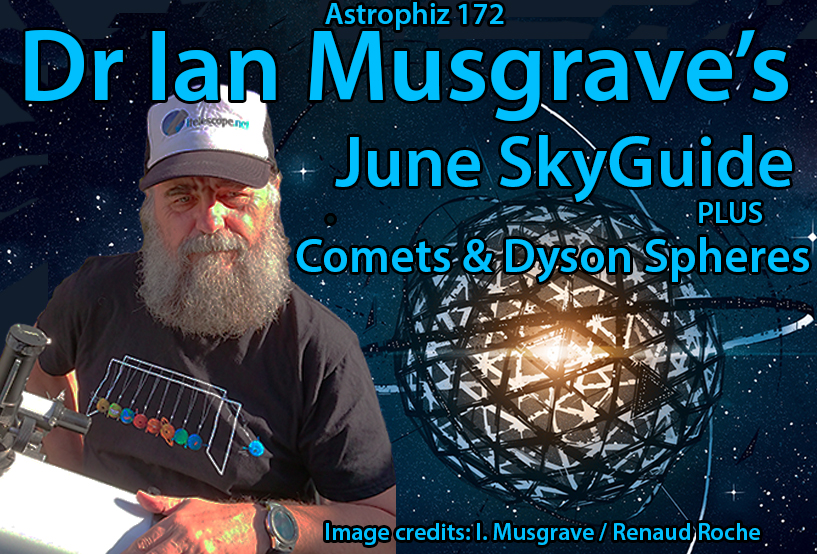 Astrophiz 172 Dr Ian Musgrave’s June SkyGuide The Astrophiz Podcast